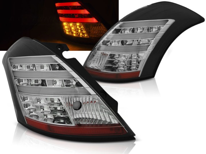 LED stražnja svjetla LightBar (crna) / Suzuki Swift V (2010-2017), LDSI08