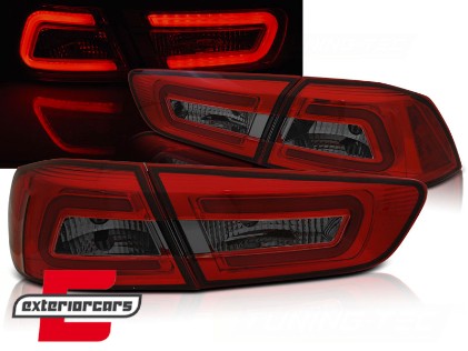 LED stražnja svjetla LightBar (crvena/smoke) / Mitsubishi Lancer 8 limuzina (2007-2011), LDMI09