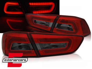 LED stražnja svjetla LightBar (crvena/smoke) / Mitsubishi Lancer 8 limuzina (2007-2011), LDMI09