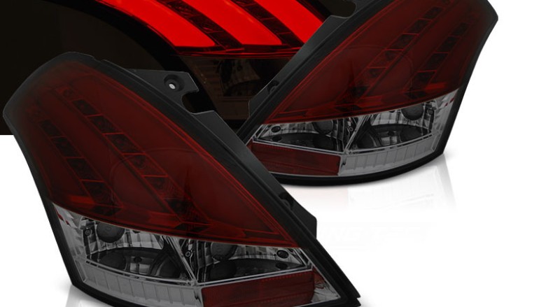 LED stražnja svjetla LightBar (crvena/smoke) / Suzuki Swift V (2010-2017), LDSI16