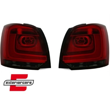 LED stražnja svjetla LightBar (crvena/smoke) / Volkswagen Polo (2009-2014), LDVWG8