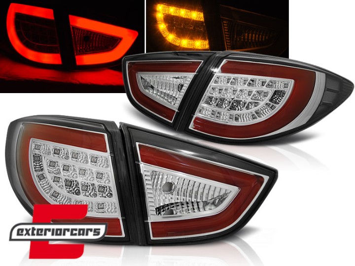LED stražnja svjetla LightBar dizajn (chrome) / Hyundai IX35 (2010-03.2013), LDHU01