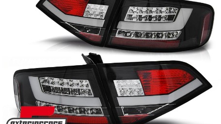 LED stražnja svjetla LightBar dizajn (crna) / Audi A4 B8 limuzina (2008-2011), LDAUA0