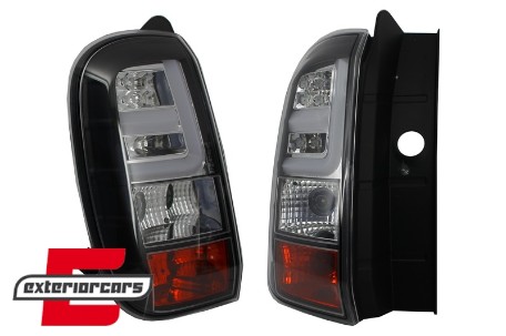 LED stražnja svjetla LightBar dizajn (crna) / Dacia Duster I (2010-09.2013), LDDA05