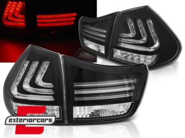 LED stražnja svjetla LightBar dizajn (crna) / Lexus RX XU30 (2003-2009), LDLE01