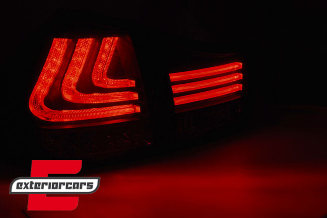 LED stražnja svjetla LightBar dizajn (crna) / Lexus RX XU30 (2003-2009), LDLE01