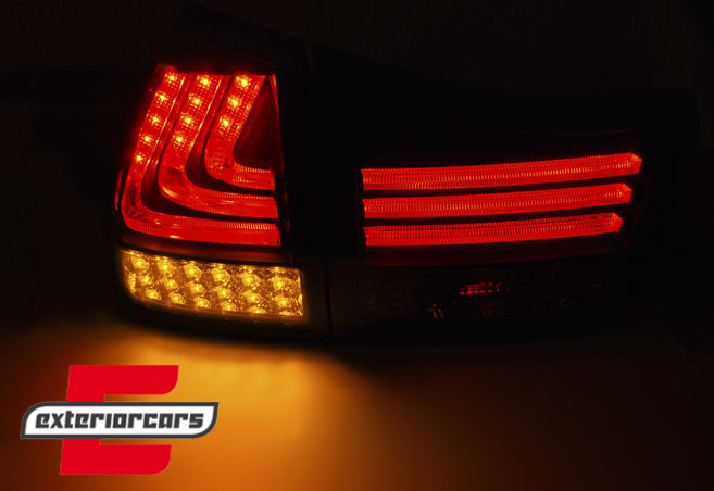 LED stražnja svjetla LightBar dizajn (crna) / Lexus RX XU30 (2003-2009), LDLE01