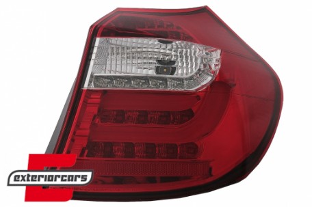 LED stražnja svjetla LightBar dizajn (crvena/kristal) / BMW serije 1 E81 E87 (2004-08.2007), LDBM82