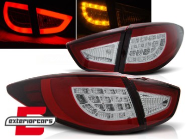 LED stražnja svjetla LightBar dizajn (crvena/kristal) / Hyundai IX35 (2010-03.2013), LDHU04