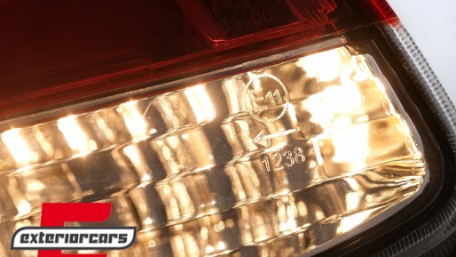 LED stražnja svjetla LightBar dizajn (crvena/kristal) / Peugeot 206 (10.1998-2009) hatchback 3V 5V, LDPE20