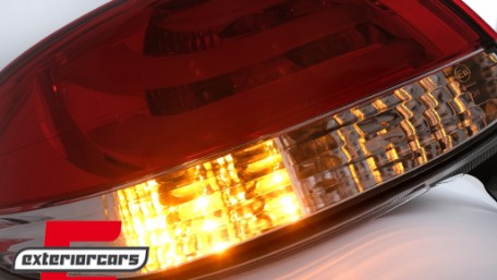 LED stražnja svjetla LightBar dizajn (crvena/kristal) / Peugeot 206 (10.1998-2009) hatchback 3V 5V, LDPE20