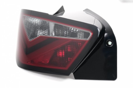 LED stražnja svjetla LightBar dizajn (crvena/kristal) / Seat Ibiza 6J (2008-2012) hatchback 3V, LDSE21