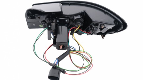 LED stražnja svjetla LightBar dizajn (crvena/kristal) / Seat Ibiza 6J (2008-2012) hatchback 3V, LDSE21