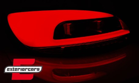 LED stražnja svjetla LightBar dizajn (crvena/kristal) / Volkswagen Scirocco III (2008-04.2014), LDVWC1