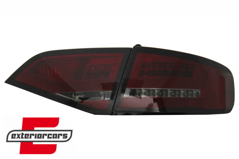 LED stražnja svjetla LightBar dizajn (crvena/smoke) / Audi A4 B8 limuzina (2008-2011), LDAU98