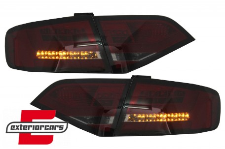 LED stražnja svjetla LightBar dizajn (crvena/smoke) / Audi A4 B8 limuzina (2008-2011), LDAU98
