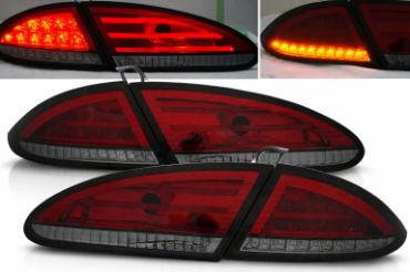 LED stražnja svjetla LightBar dizajn (crvena/smoke) / Seat Leon (2005-2009), LDSE12