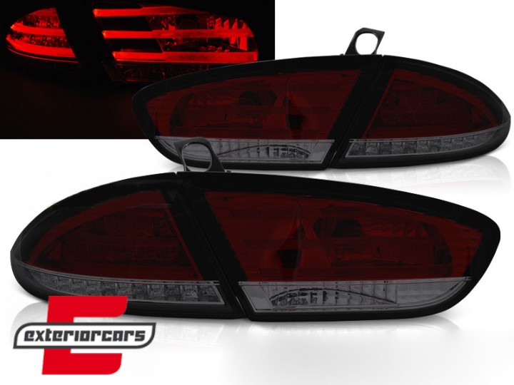 LED stražnja svjetla LightBar dizajn (crvena/smoke) / Seat Leon (2009-2012), LDSE27