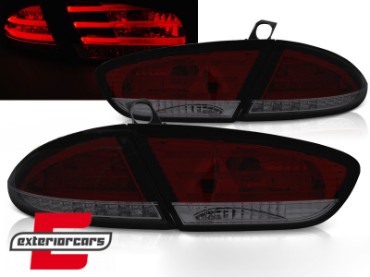 LED stražnja svjetla LightBar dizajn (crvena/smoke) / Seat Leon (2009-2012), LDSE27