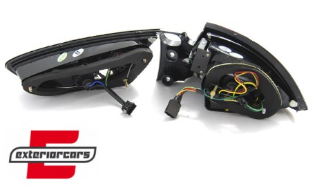 LED stražnja svjetla LightBar dizajn (crvena/smoke) / Seat Leon (2009-2012), LDSE27