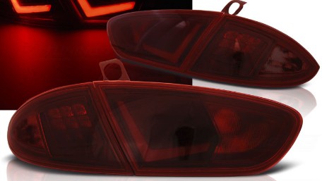 LED stražnja svjetla LightBar dizajn (crvena/smoke) / Seat Leon (2009-2012), LDSE32