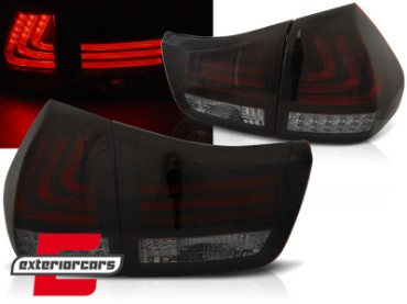 LED stražnja svjetla LightBar dizajn (crvena/smoke/crna) / Lexus RX XU30 (2003-2009), LDLE03