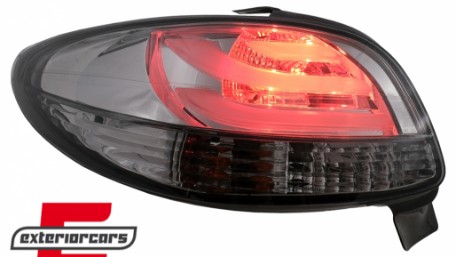 LED stražnja svjetla LightBar dizajn (smoke) / Peugeot 206 (10.1998-2009) hatchback 3V 5V, LDPE22