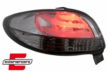 LED stražnja svjetla LightBar dizajn (smoke) / Peugeot 206 (10.1998-2009) hatchback 3V 5V, LDPE22