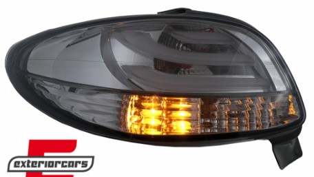LED stražnja svjetla LightBar dizajn (smoke) / Peugeot 206 (10.1998-2009) hatchback 3V 5V, LDPE22