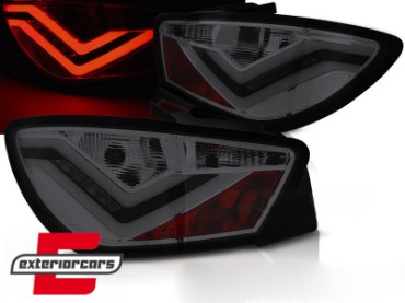 LED stražnja svjetla LightBar dizajn (smoke) / Seat Ibiza 6J (2008-2012) hatchback 3V, LDSE23