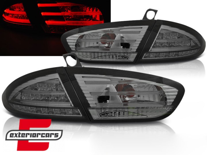LED stražnja svjetla LightBar dizajn (smoke) / Seat Leon (2009-2012), LDSE28