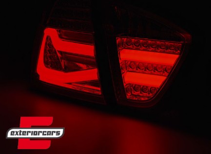 LED stražnja svjetla LightBar F30 LCI dizajn (crvena/smoke) / BMW serije 3 E90 limuzina (2005-2008), LDBMF6