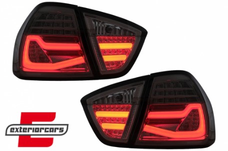LED stražnja svjetla LightBar F30 LCI dizajn (smoke) / BMW serije 3 E90 limuzina (2005-2008), LDBMF7