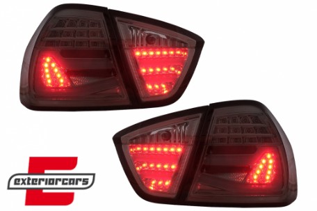 LED stražnja svjetla LightBar F30 LCI dizajn (smoke) / BMW serije 3 E90 limuzina (2005-2008), LDBMF7