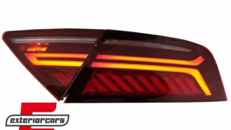 LED stražnja svjetla LightBar Facelift dizajn (crvena/smoke) / Audi A7 4G (2010-2014), TLAUA74G