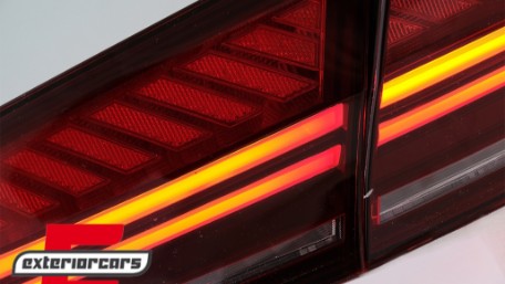LED stražnja svjetla LightBar Facelift dizajn (crvena/smoke) / Audi A7 4G (2010-2014), TLAUA74G