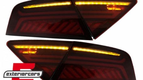 LED stražnja svjetla LightBar Facelift dizajn (crvena/smoke) / Audi A7 4G (2010-2014), TLAUA74G