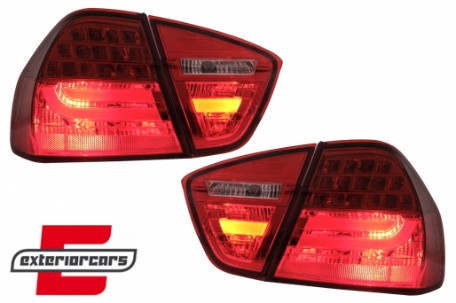 LED stražnja svjetla LightBar LCI dizajn (crvena) / BMW serije 3 E90 limuzina (2005-2008), LDBMC7