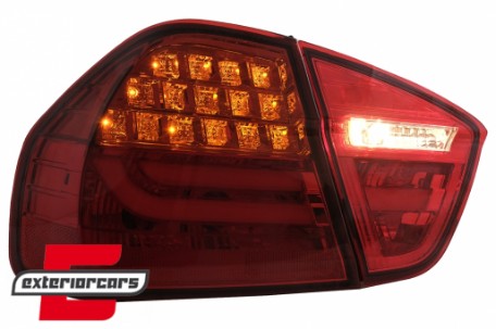 LED stražnja svjetla LightBar LCI dizajn (crvena) / BMW serije 3 E90 limuzina (2005-2008), LDBMC7