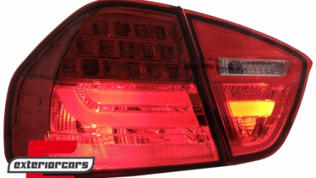 LED stražnja svjetla LightBar LCI dizajn (crvena) / BMW serije 3 E90 limuzina (2005-2008), LDBMC7