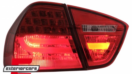 LED stražnja svjetla LightBar LCI dizajn (crvena) / BMW serije 3 E90 limuzina (2005-2008), LDBMC7