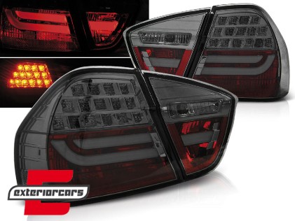 LED stražnja svjetla LightBar LCI dizajn (smoke) / BMW serije 3 E90 limuzina (2005-2008), LDBMC9