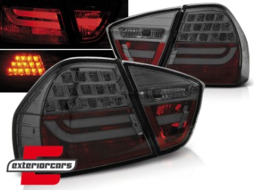 LED stražnja svjetla LightBar LCI dizajn (smoke) / BMW serije 3 E90 limuzina (2005-2008), LDBMC9