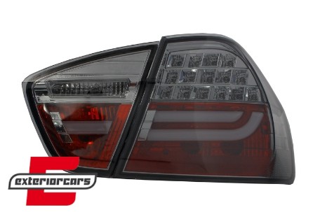 LED stražnja svjetla LightBar LCI dizajn (smoke) / BMW serije 3 E90 limuzina (2005-2008), LDBMC9