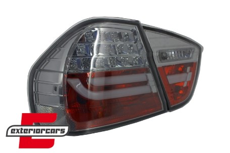 LED stražnja svjetla LightBar LCI dizajn (smoke) / BMW serije 3 E90 limuzina (2005-2008), LDBMC9