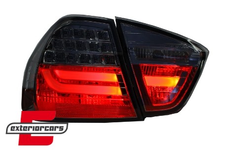 LED stražnja svjetla LightBar LCI dizajn (smoke) / BMW serije 3 E90 limuzina (2005-2008), LDBMC9