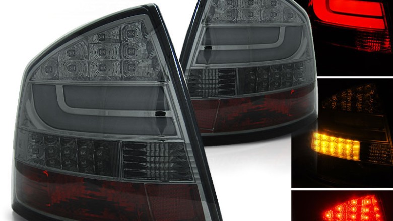 LED stražnja svjetla LightBar (smoke) / Škoda Octavia II (2004-2012) liftback, LDSK13