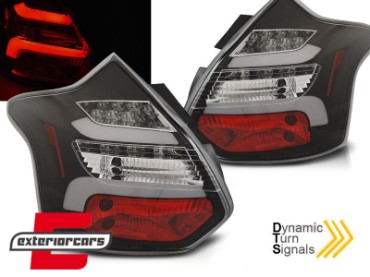 LED stražnja svjetla SEQ žmigavci (crna) / Ford Focus 3 Hatchback (2011-10.2014), LDFO59