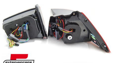 LED stražnja svjetla SEQ žmigavci (crna/smoke) / VW Golf 7 VII (2013-2017), LDVWM7