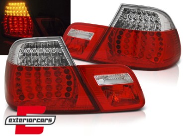 LED stražnja svjetla SEQ žmigavci (crvena/kristal) / BMW serije 3 E46 Coupe (1999-03.2003), LDBMH9